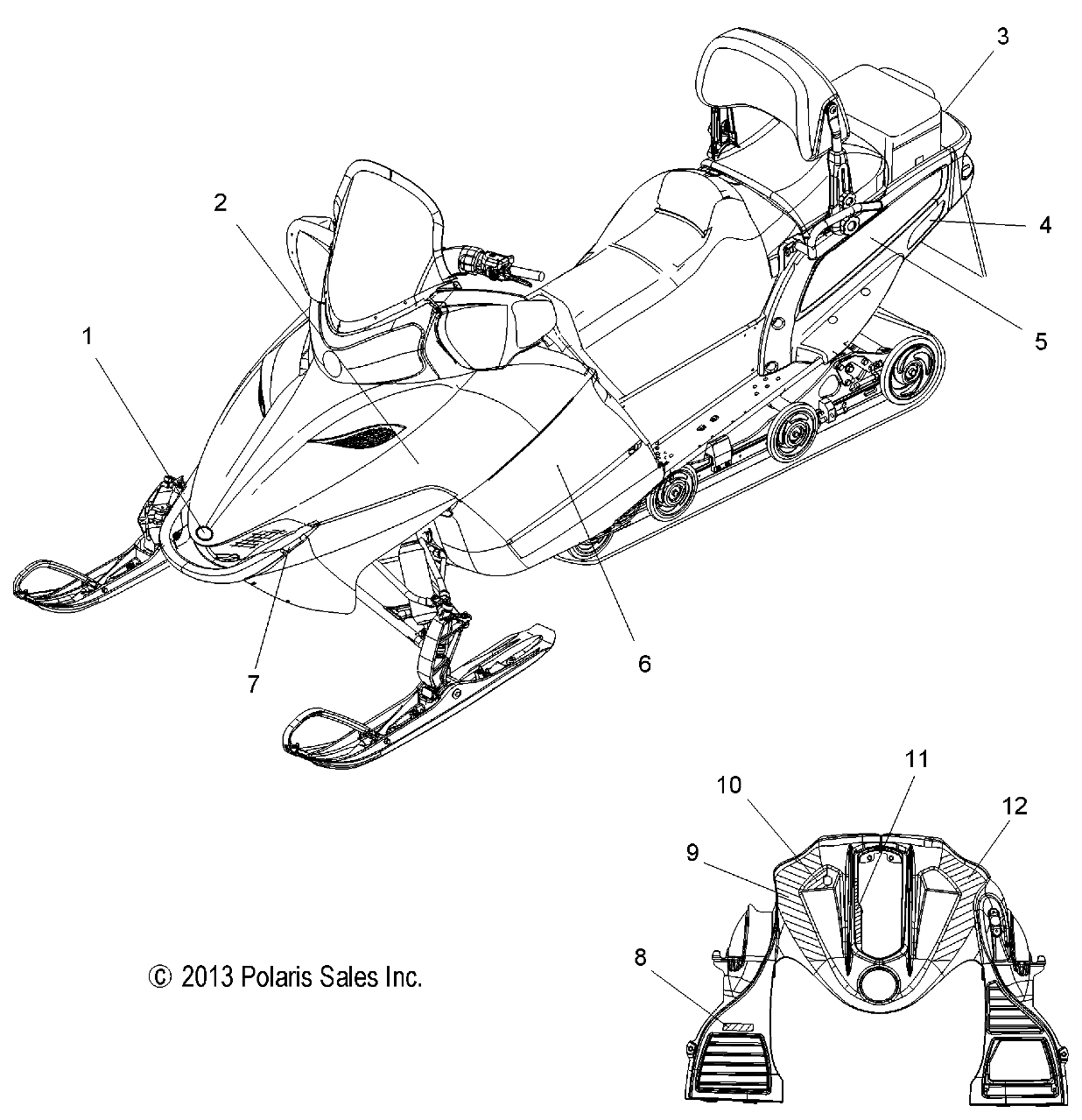 BODY, DECALS - S15PT6HSL/HEL (49SNOWDECAL15LXT)