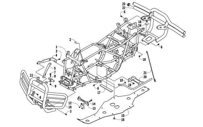 FRAME AND RELATED PARTS