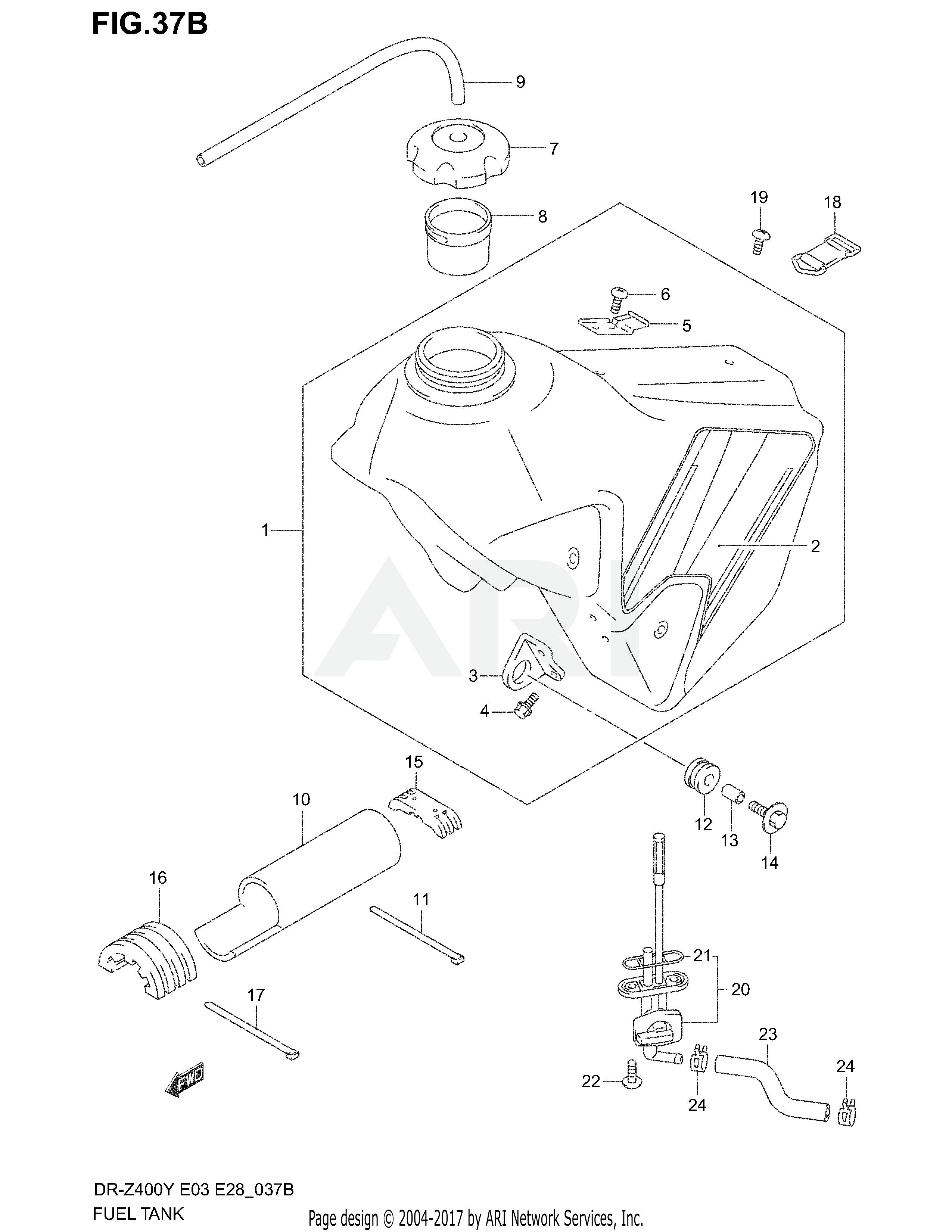 FUEL TANK (MODEL K2)