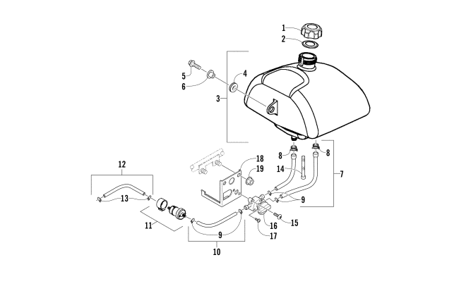 GAS TANK ASSEMBLY