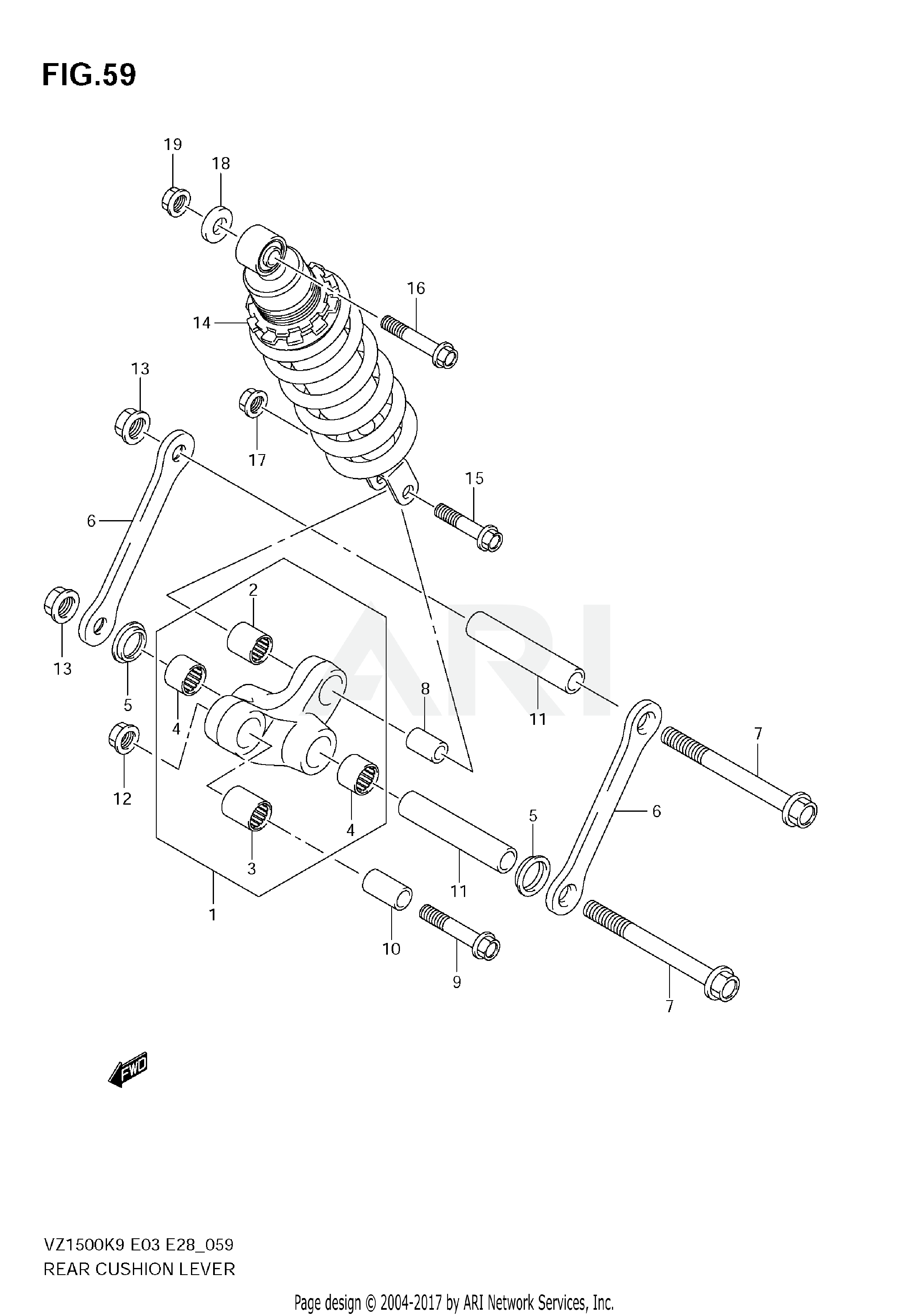 REAR CUSHION LEVER