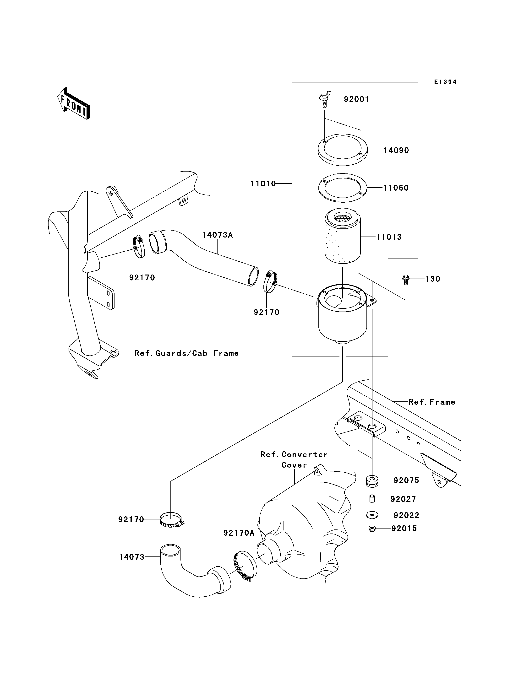 Air Cleaner-Belt Converter(P9F/PAF)