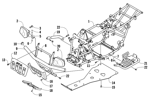 FRAME AND RELATED PARTS