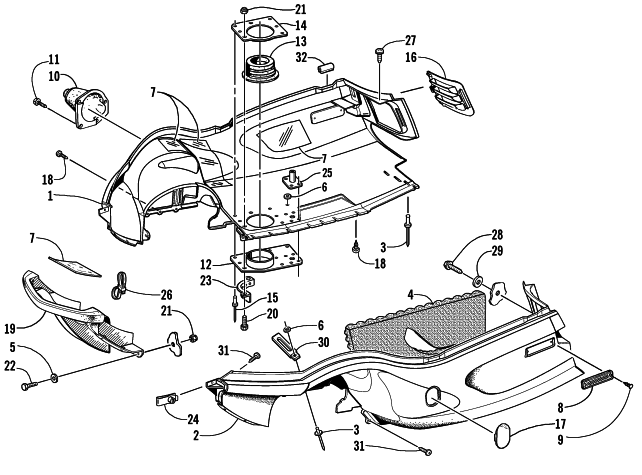 BELLY PAN AND FRONT BUMPER ASSEMBLY