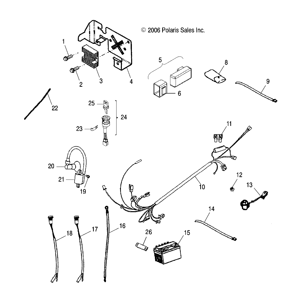 ELECTRICAL PARTS - A13PB20AF (49ATVELECT08PHX)