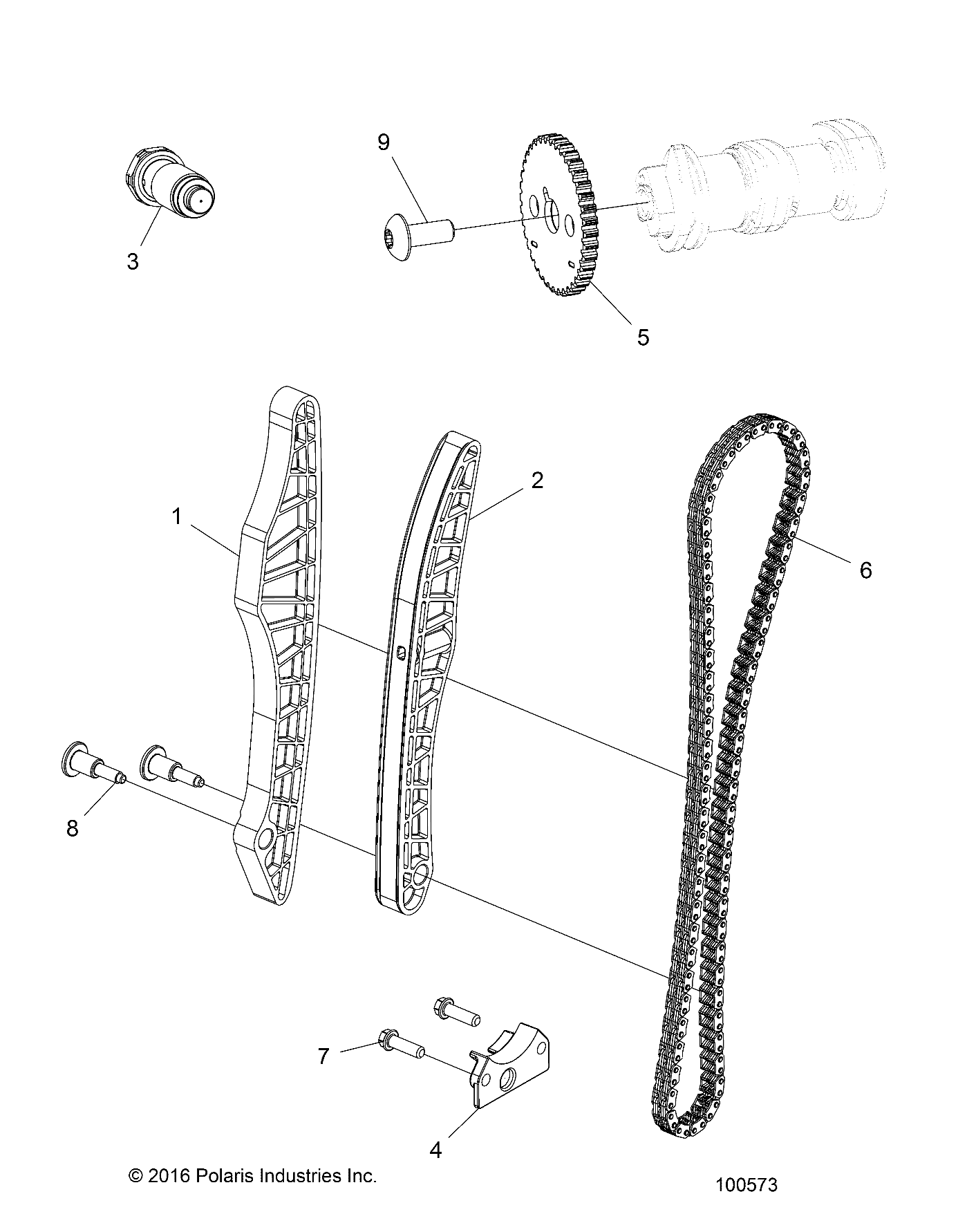 ENGINE, CAM CHAIN and SPROCKET - A18DAA50B7