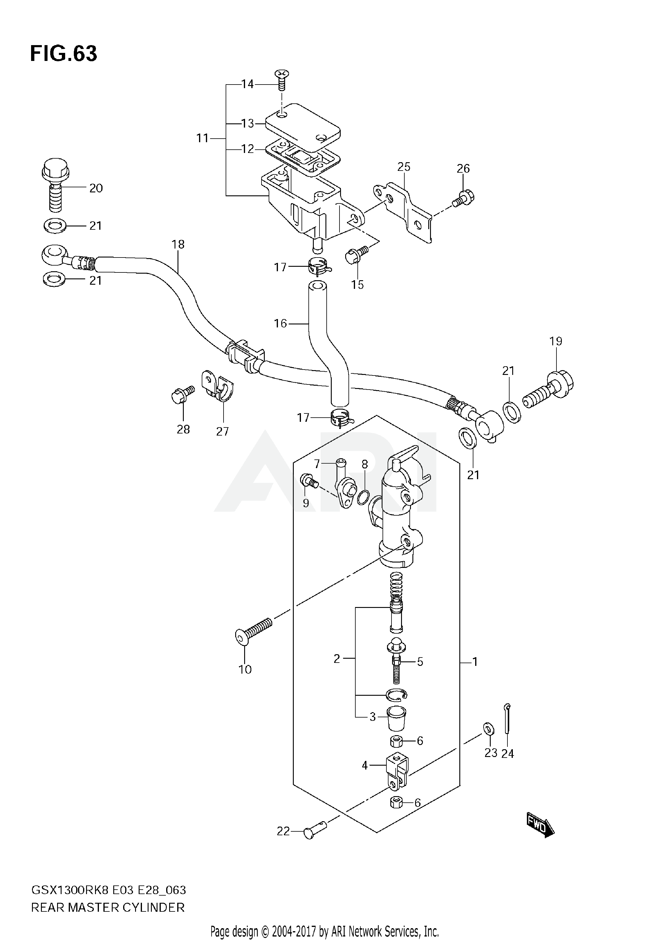 REAR MASTER CYLINDER