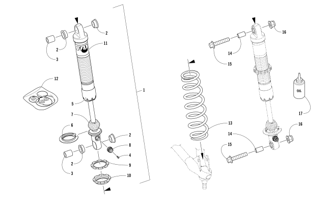 FRONT SUSPENSION SHOCK ABSORBER ASSEMBLY