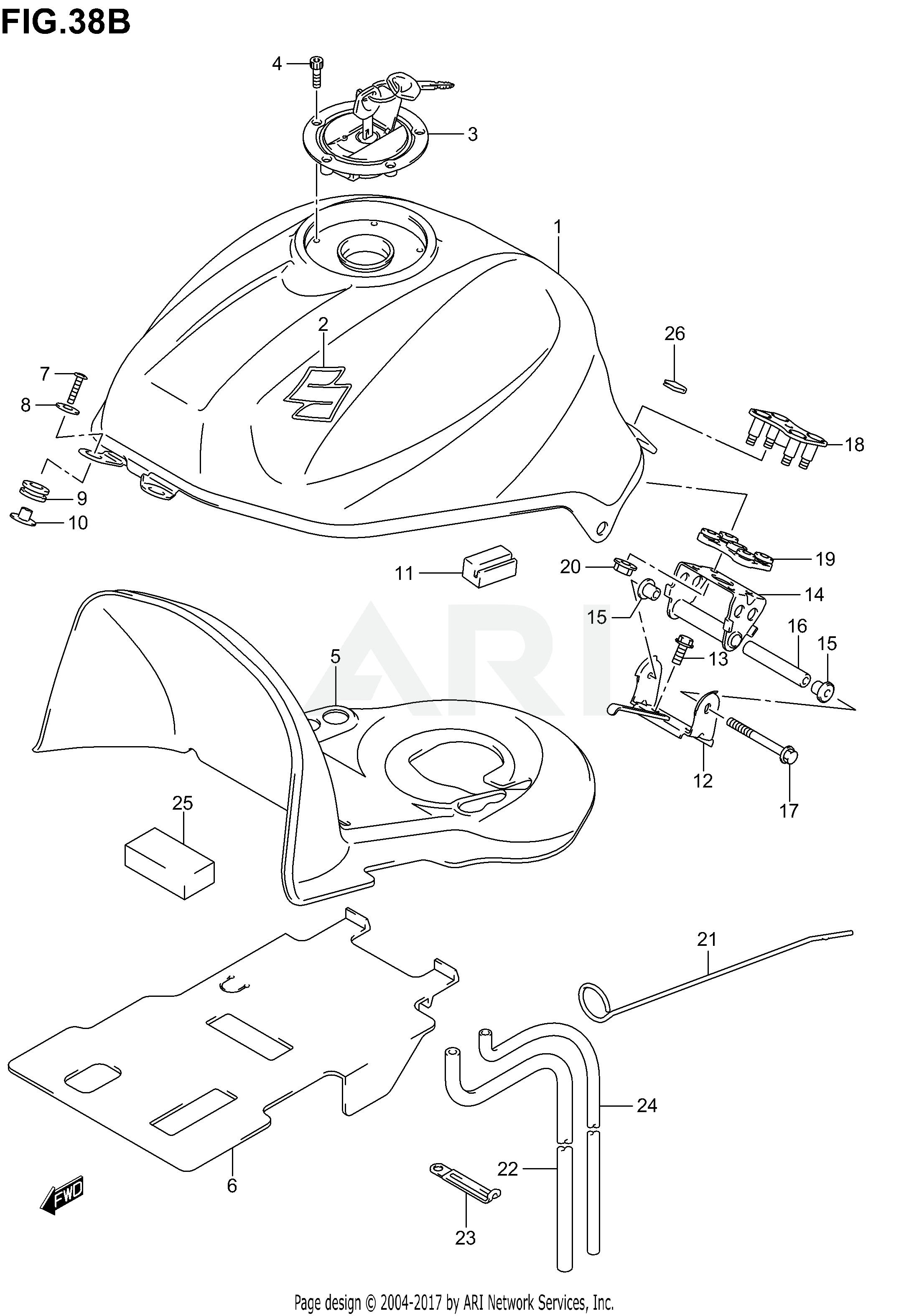 FUEL TANK (MODEL K4)