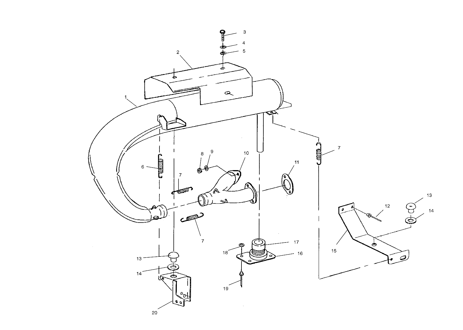 EXHAUST SYSTEM - S00SU4BS (4953955395c002)