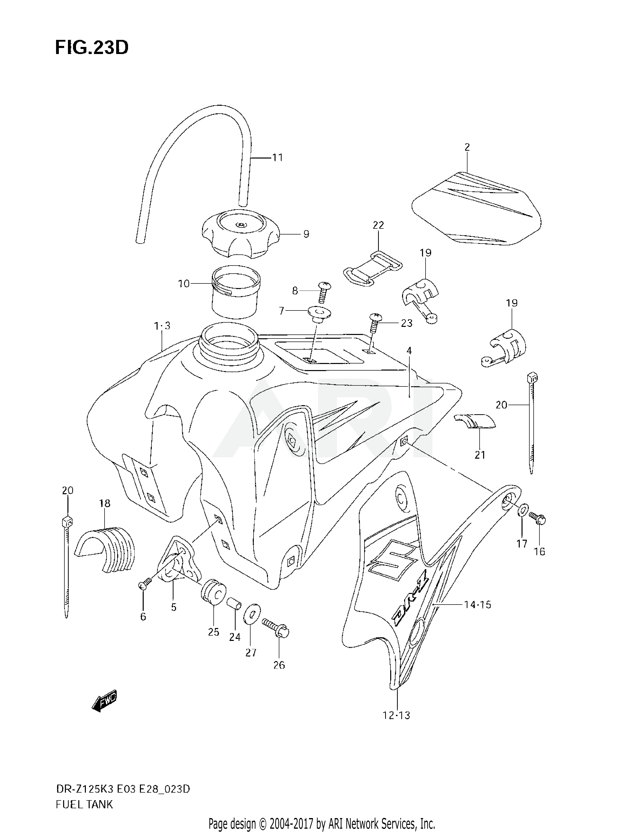 FUEL TANK (MODEL K7)