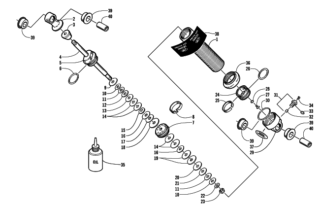 FRONT SUSPENSION SHOCK ABSORBER