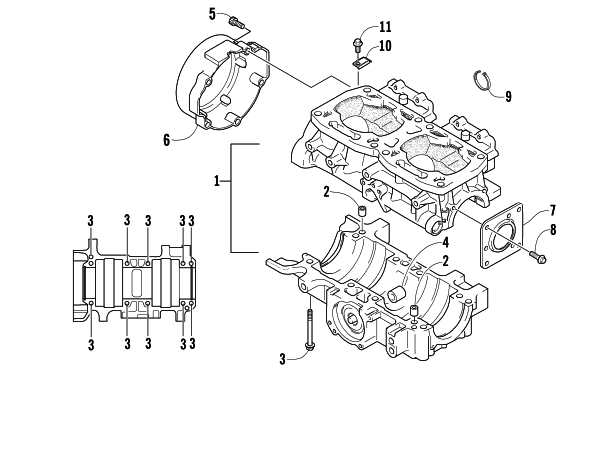 CRANKCASE ASSEMBLY