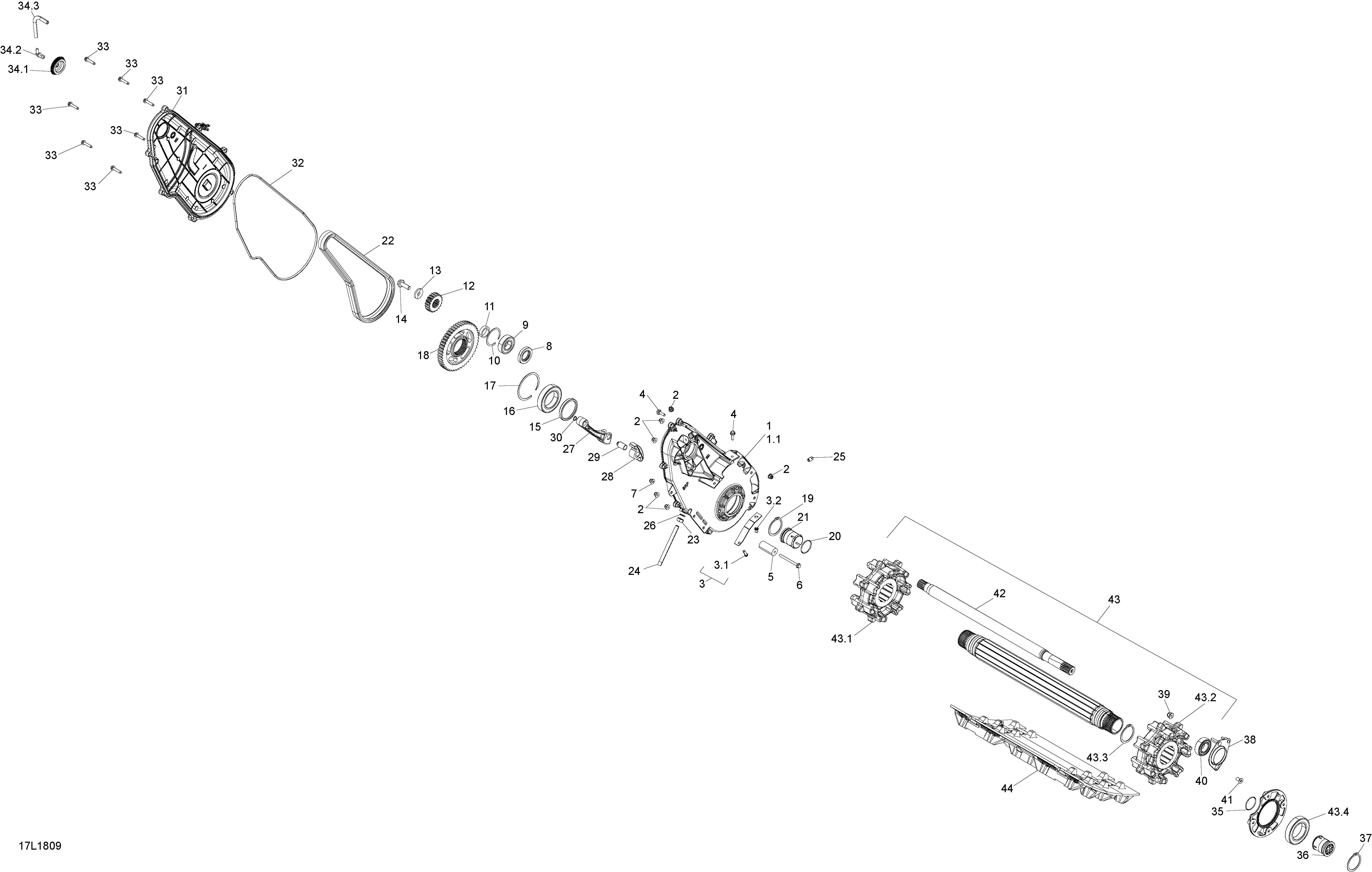 Drive Train Tundra - 550F