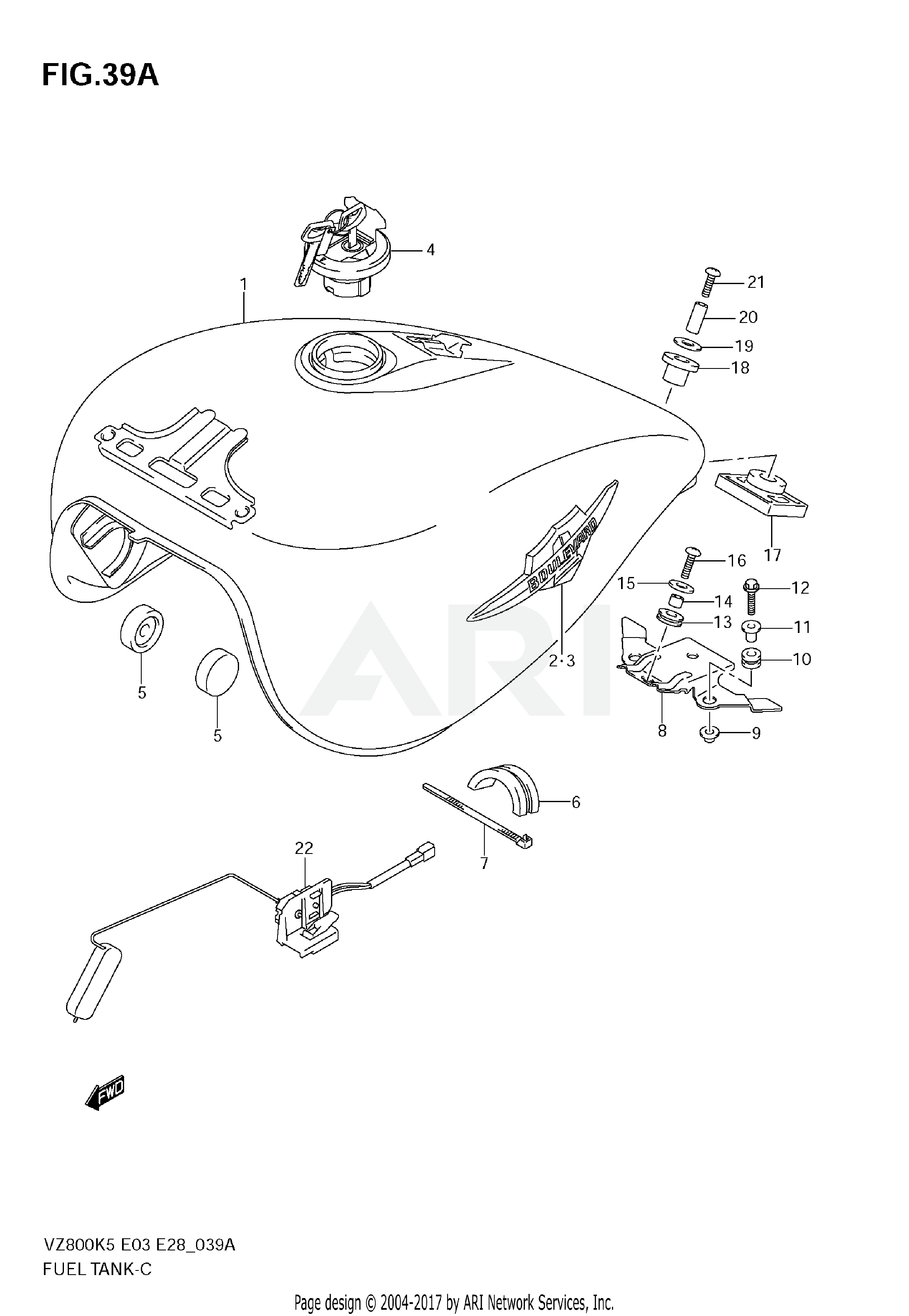 FUEL TANK (MODEL K7/K8)