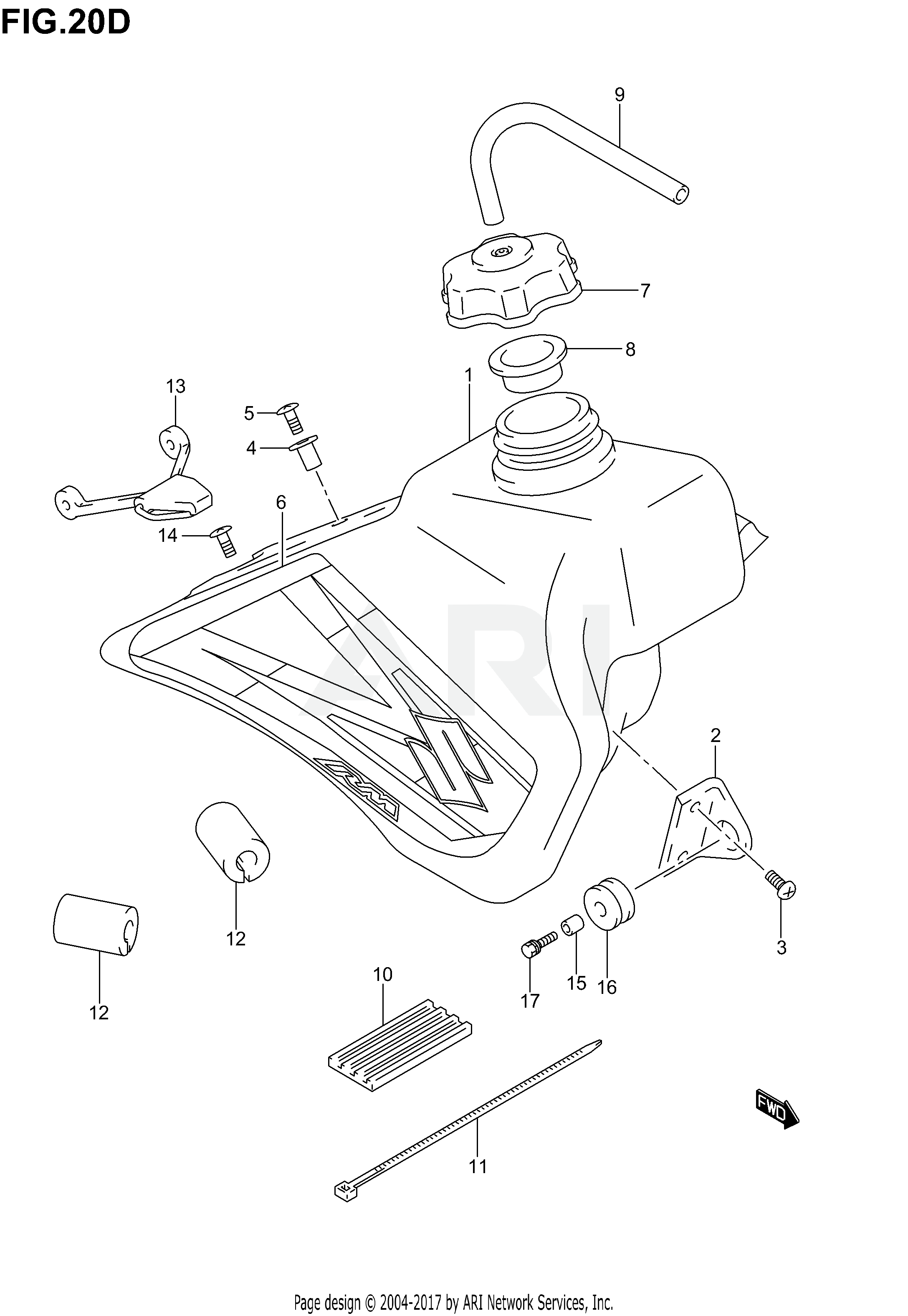 FUEL TANK (MODEL K6)