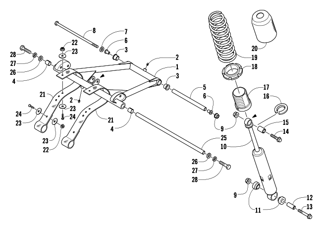 REAR SUSPENSION FRONT ARM ASSEMBLY