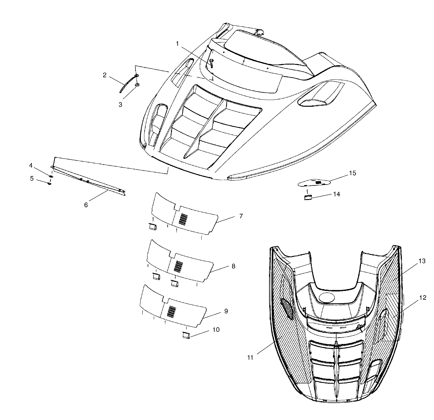 HOOD ASSEMBLY - S03LT3AS (4977787778A08)