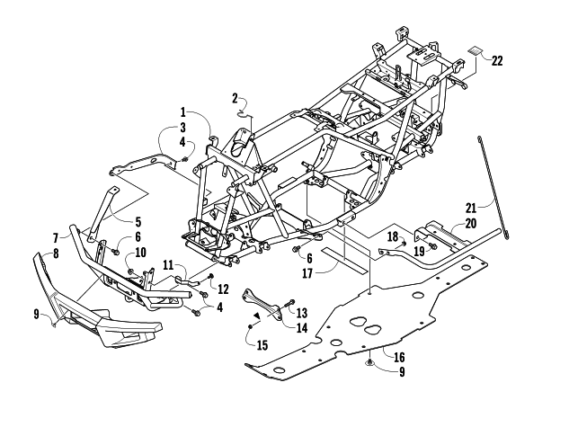 FRAME AND RELATED PARTS