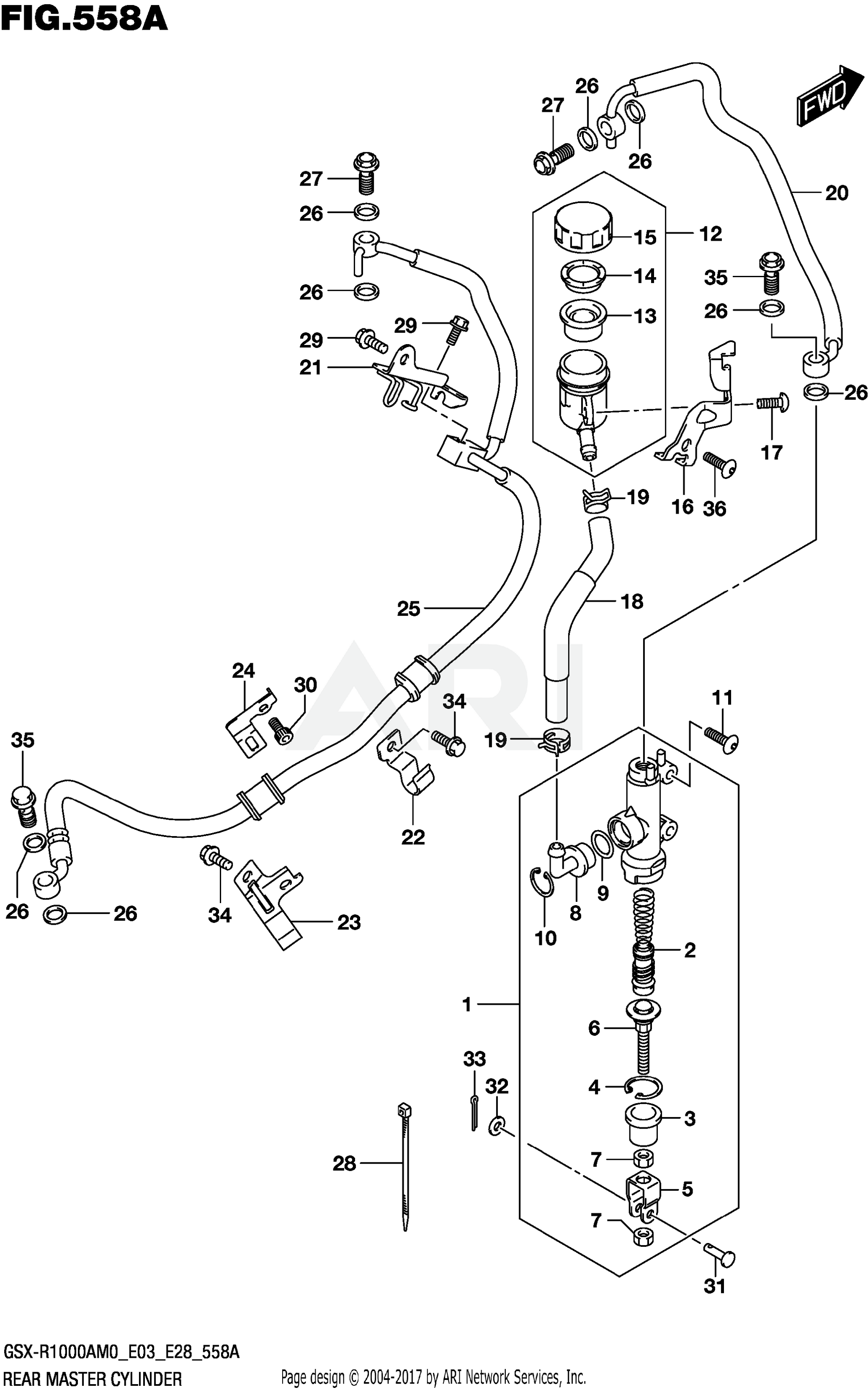 REAR MASTER CYLINDER