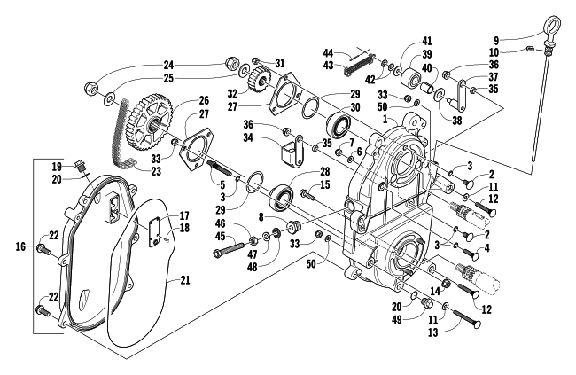 DRIVE/DROPCASE ASSEMBLY