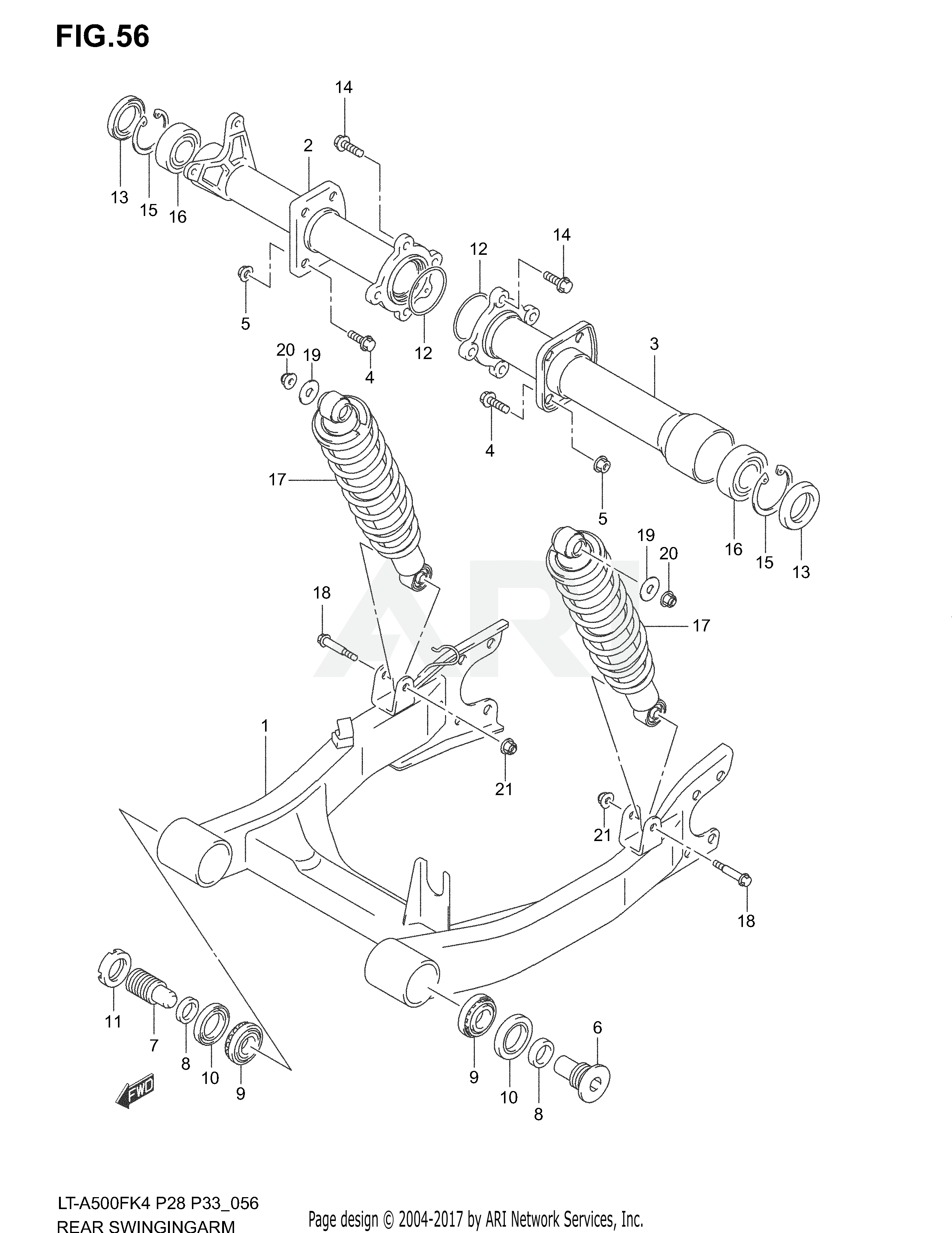 REAR SWINGINGARM