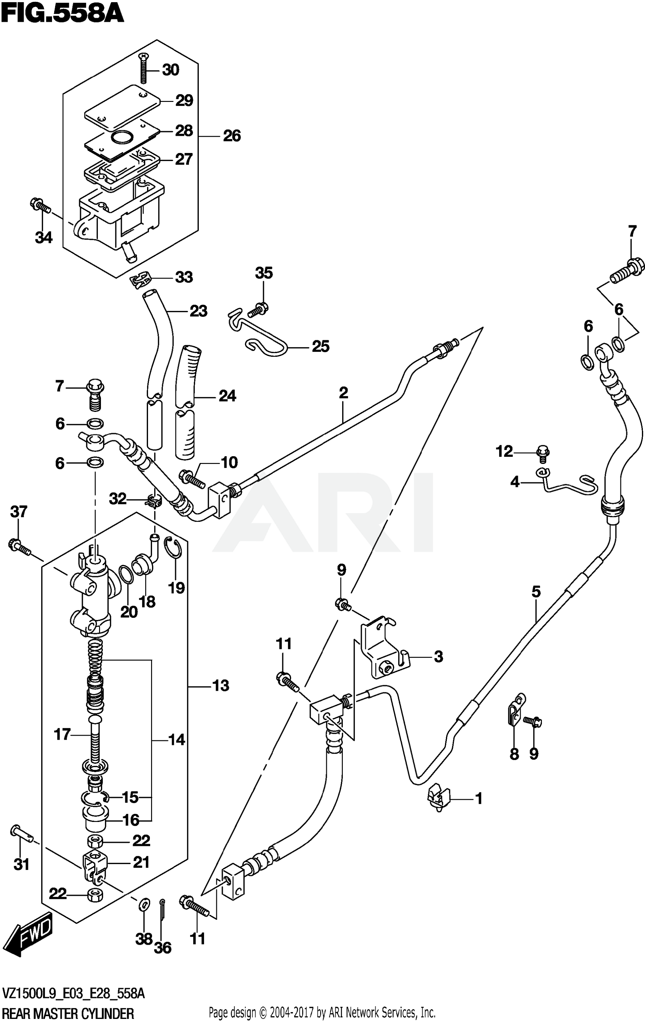 REAR MASTER CYLINDER