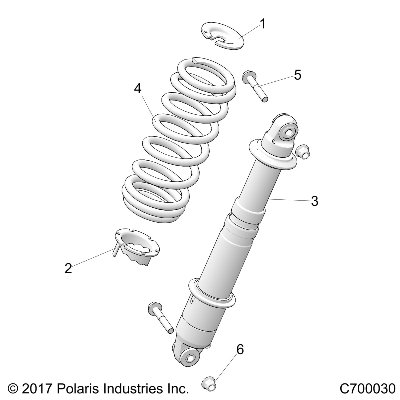 SUSPENSION, REAR SHOCK MOUNTING - R19RRB99A9 (C700030)