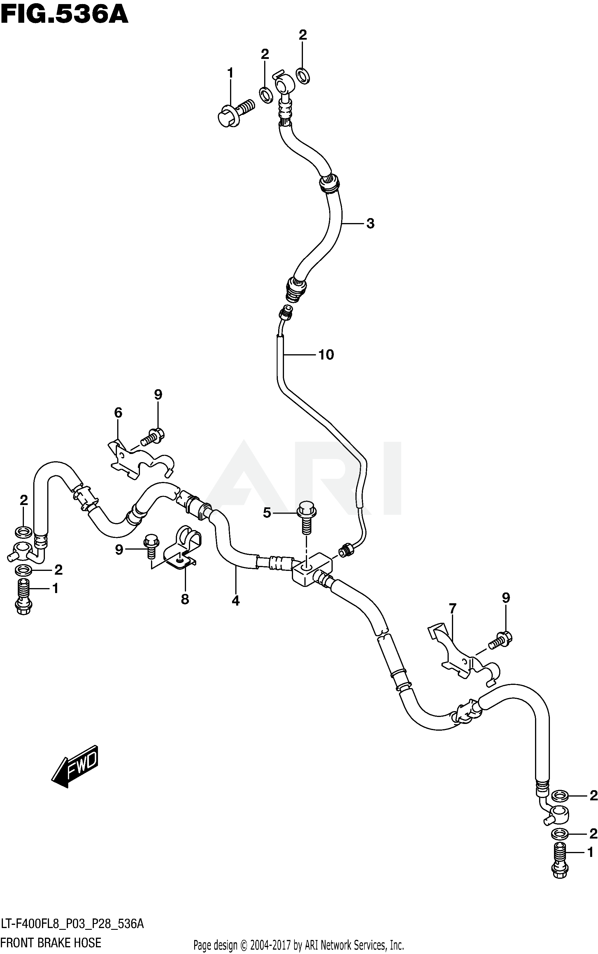 FRONT BRAKE HOSE