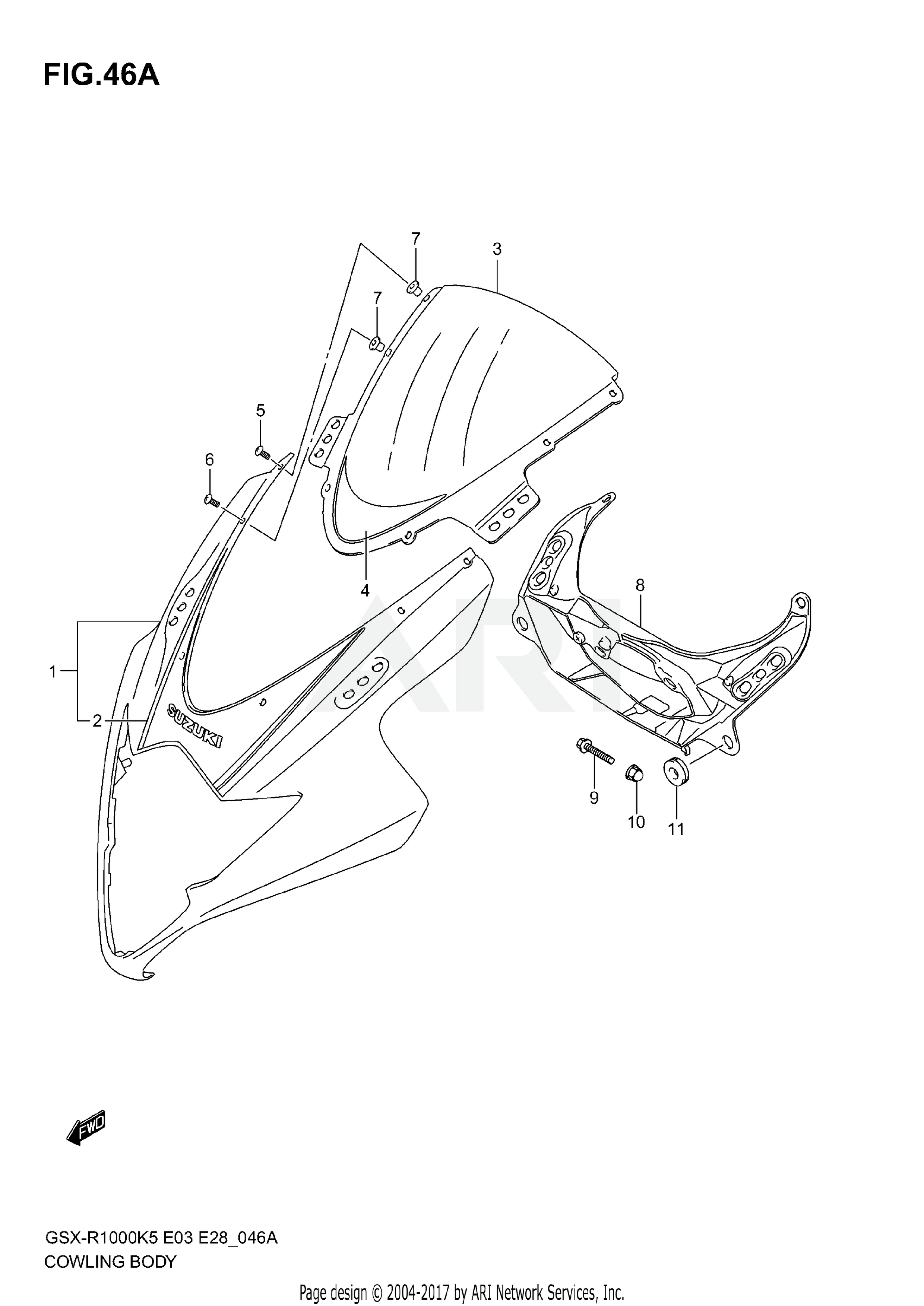 COWLING BODY (MODEL K6)