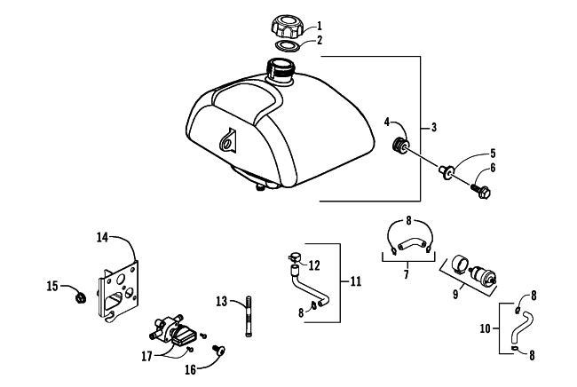 GAS TANK ASSEMBLY