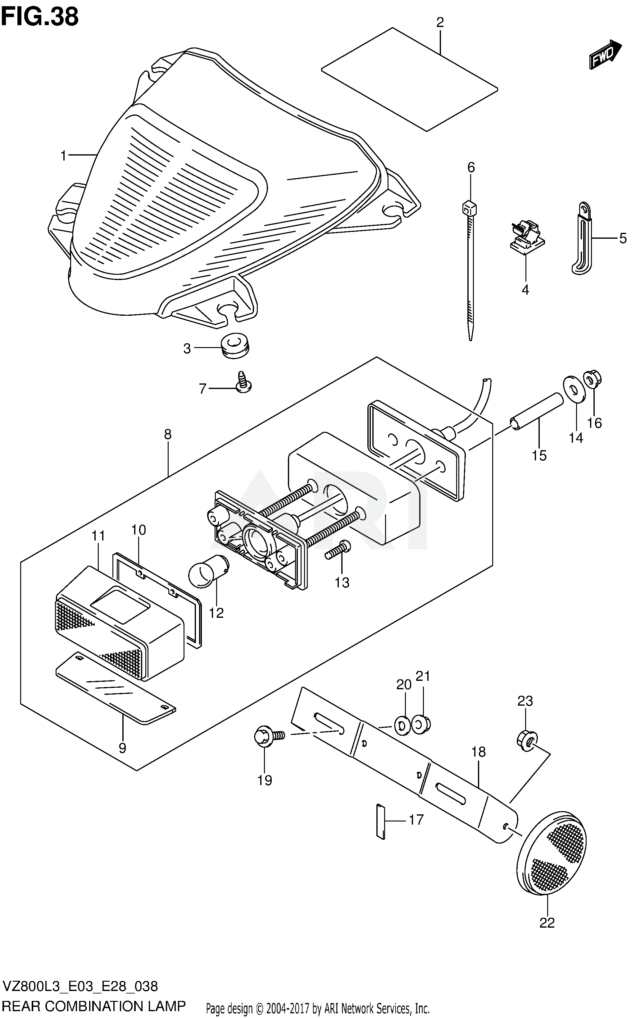 REAR COMBINATION LAMP