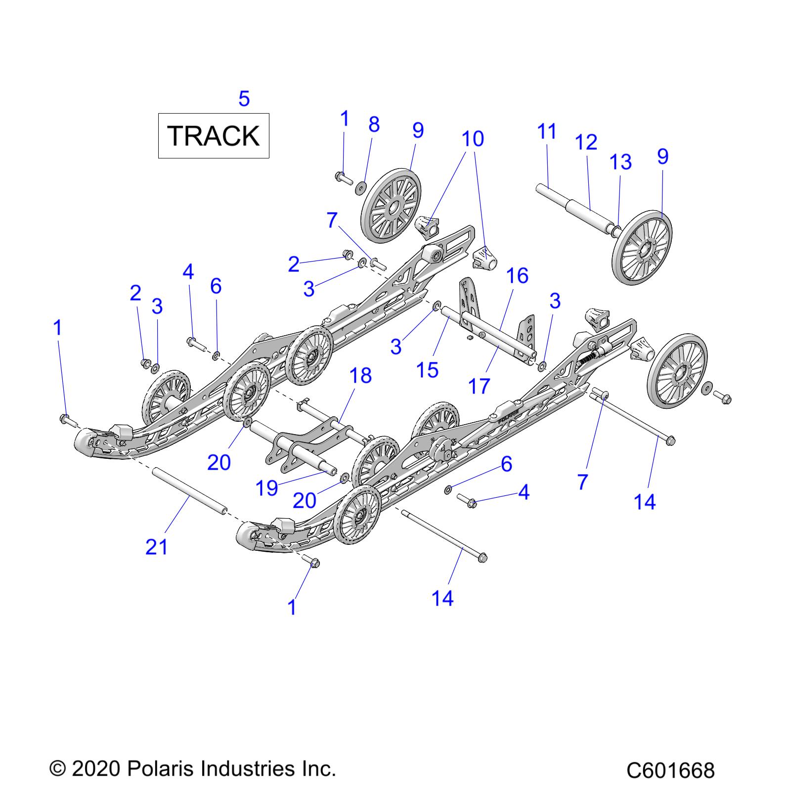 SUSPENSION, REAR - S21TKV8RS/8RE ALL OPTIONS (C601668)
