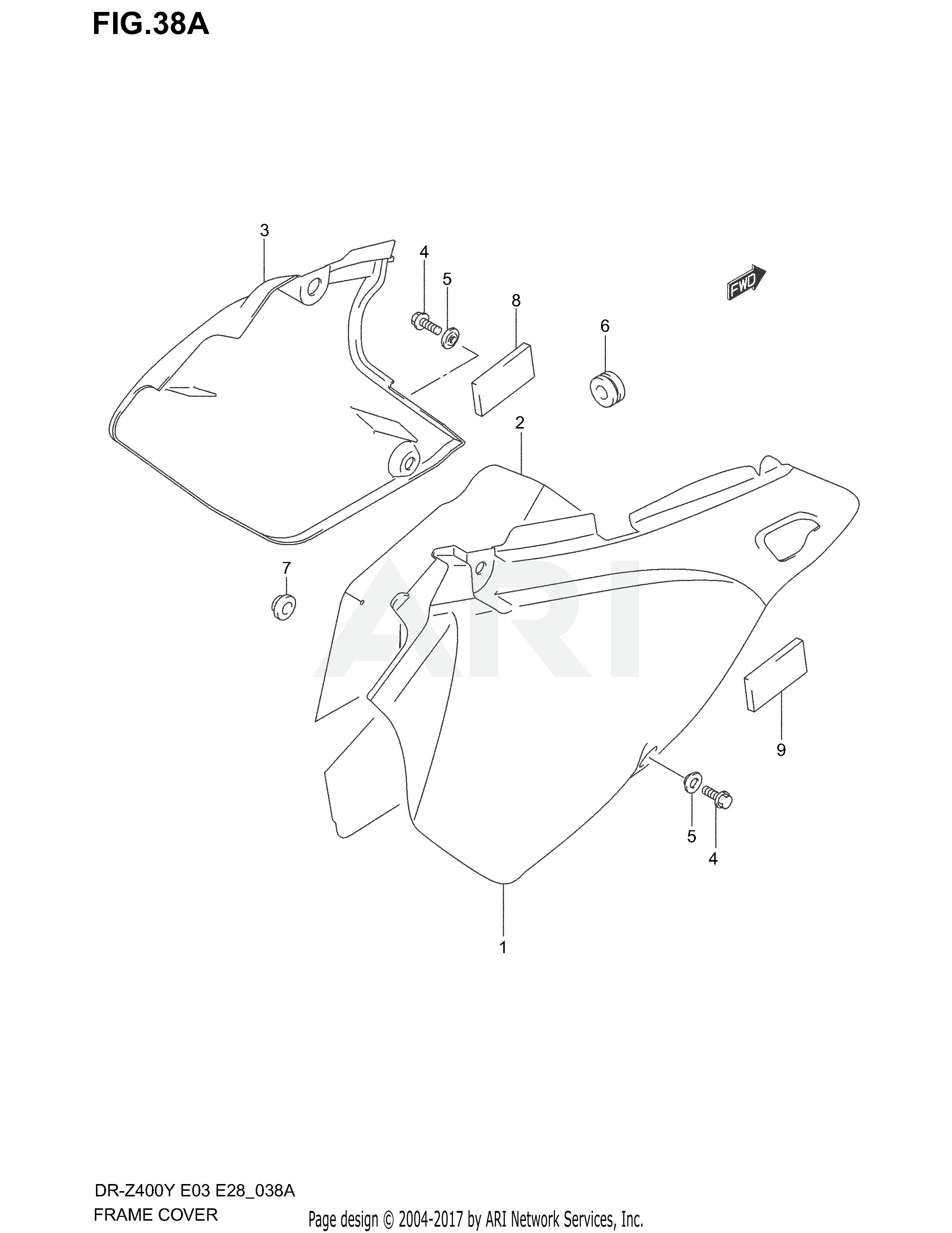 FRAME COVER (MODEL K3/K4)