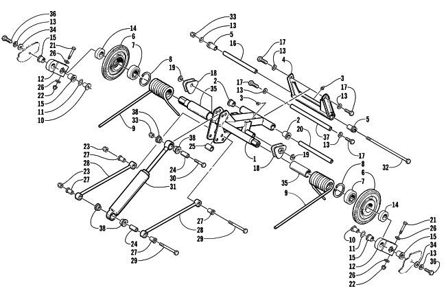 REAR SUSPENSION REAR ARM ASSEMBLY