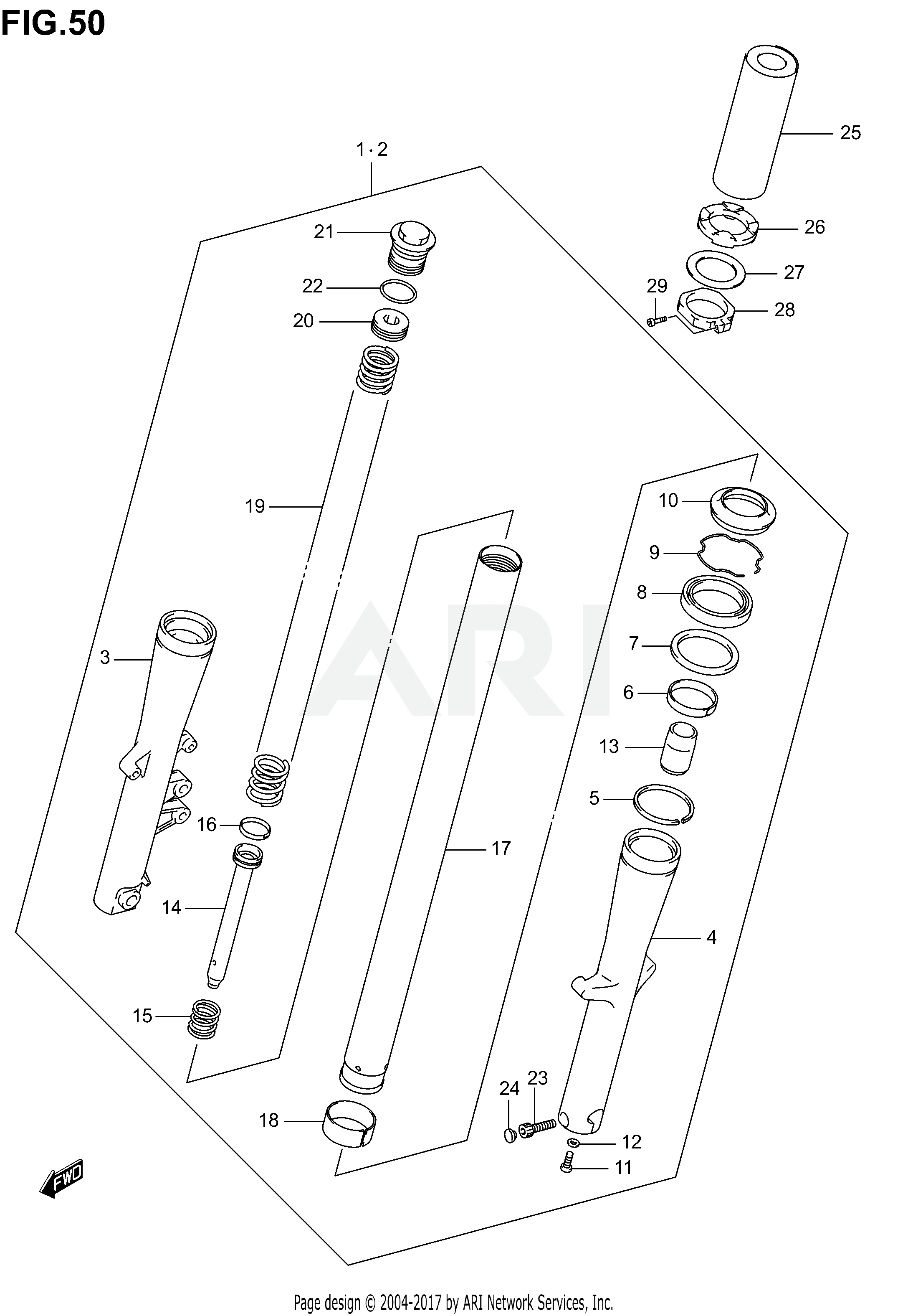 FRONT DAMPER (MODEL K1/K2/K3/K4)