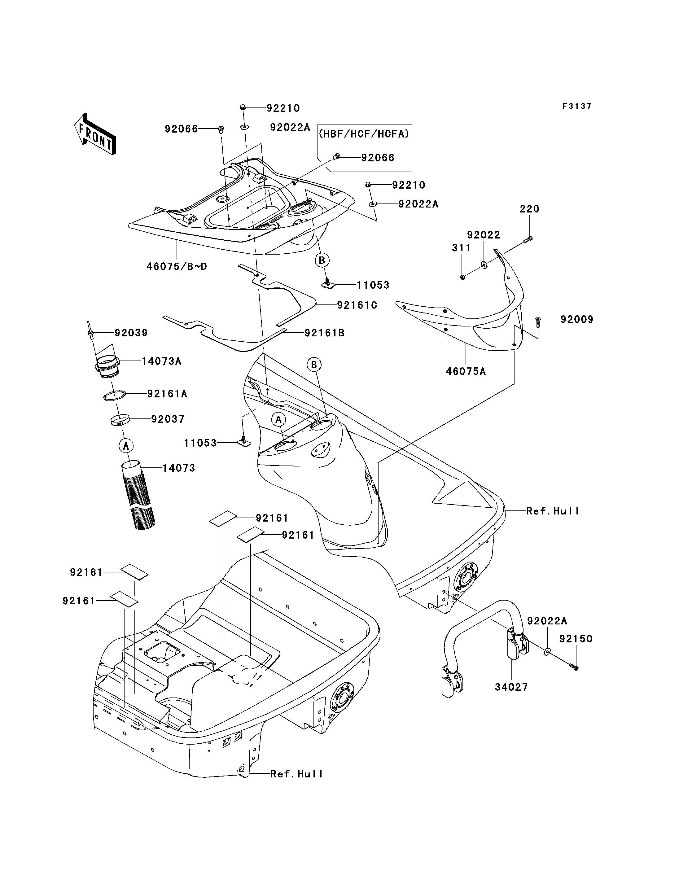 Hull Rear Fittings