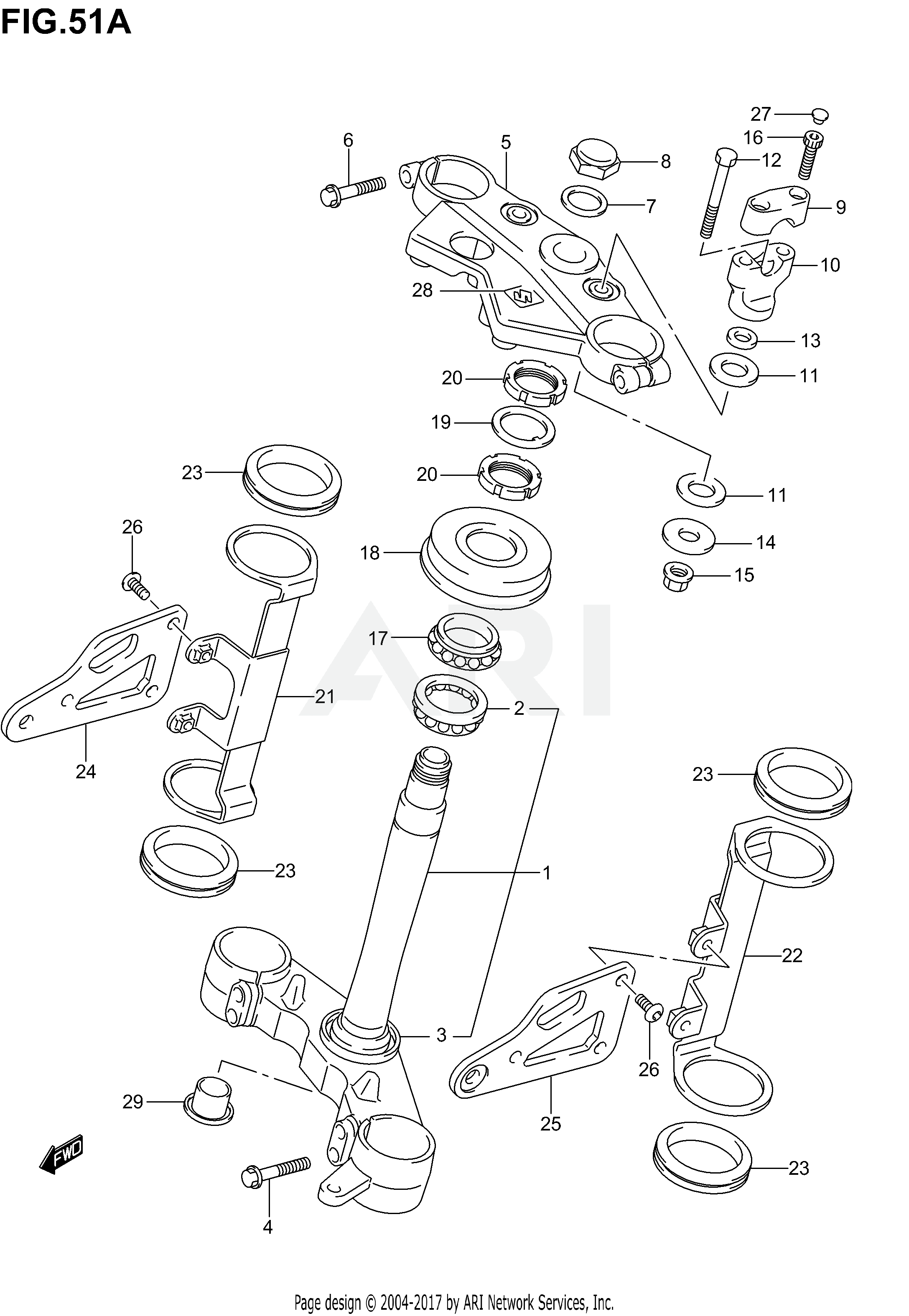 STEERING STEM (SV1000K3)