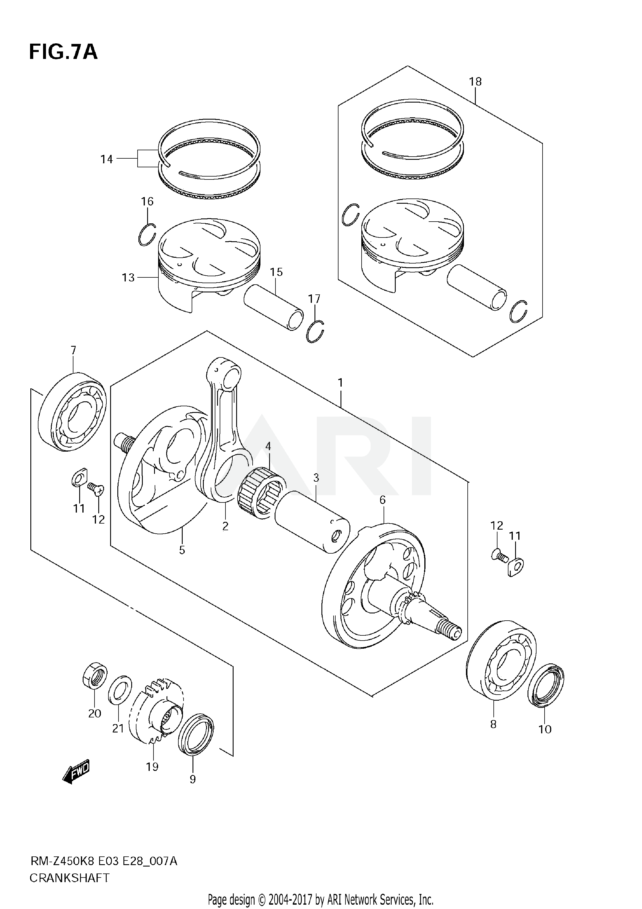 CRANKSHAFT (RM-Z450 L1)