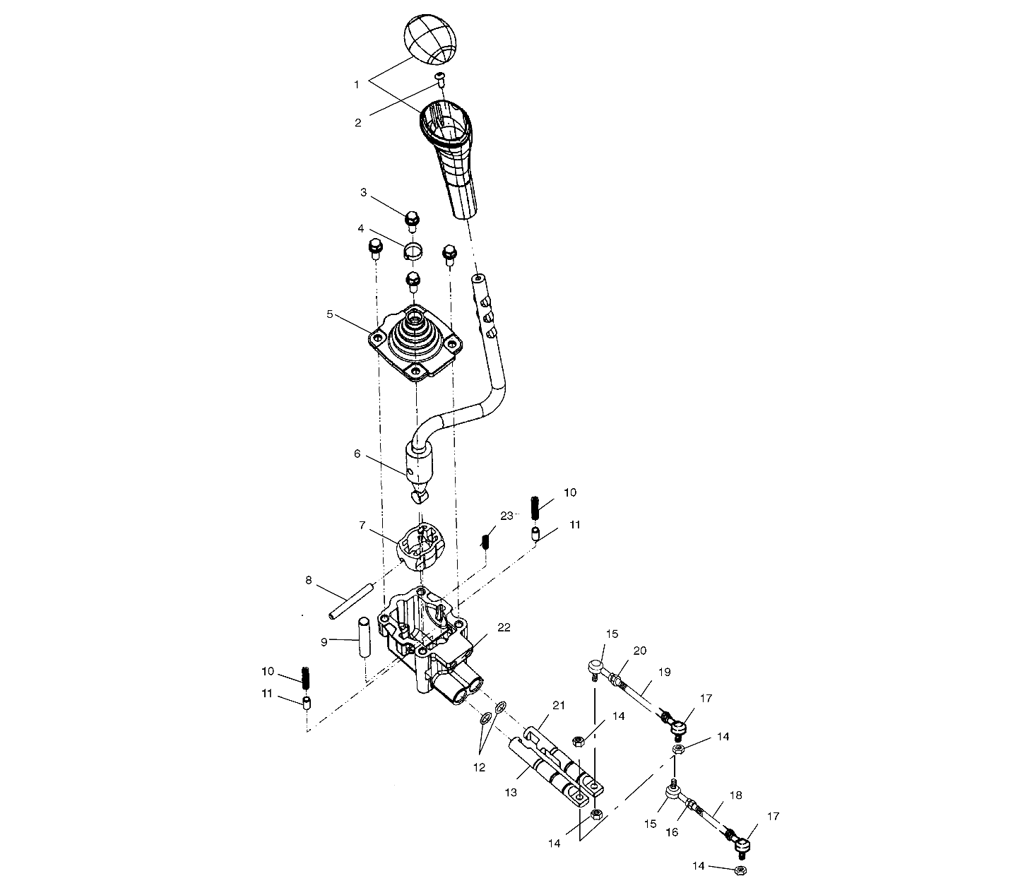 GEAR SELECTOR - A02CH42AA (4968536853C10)