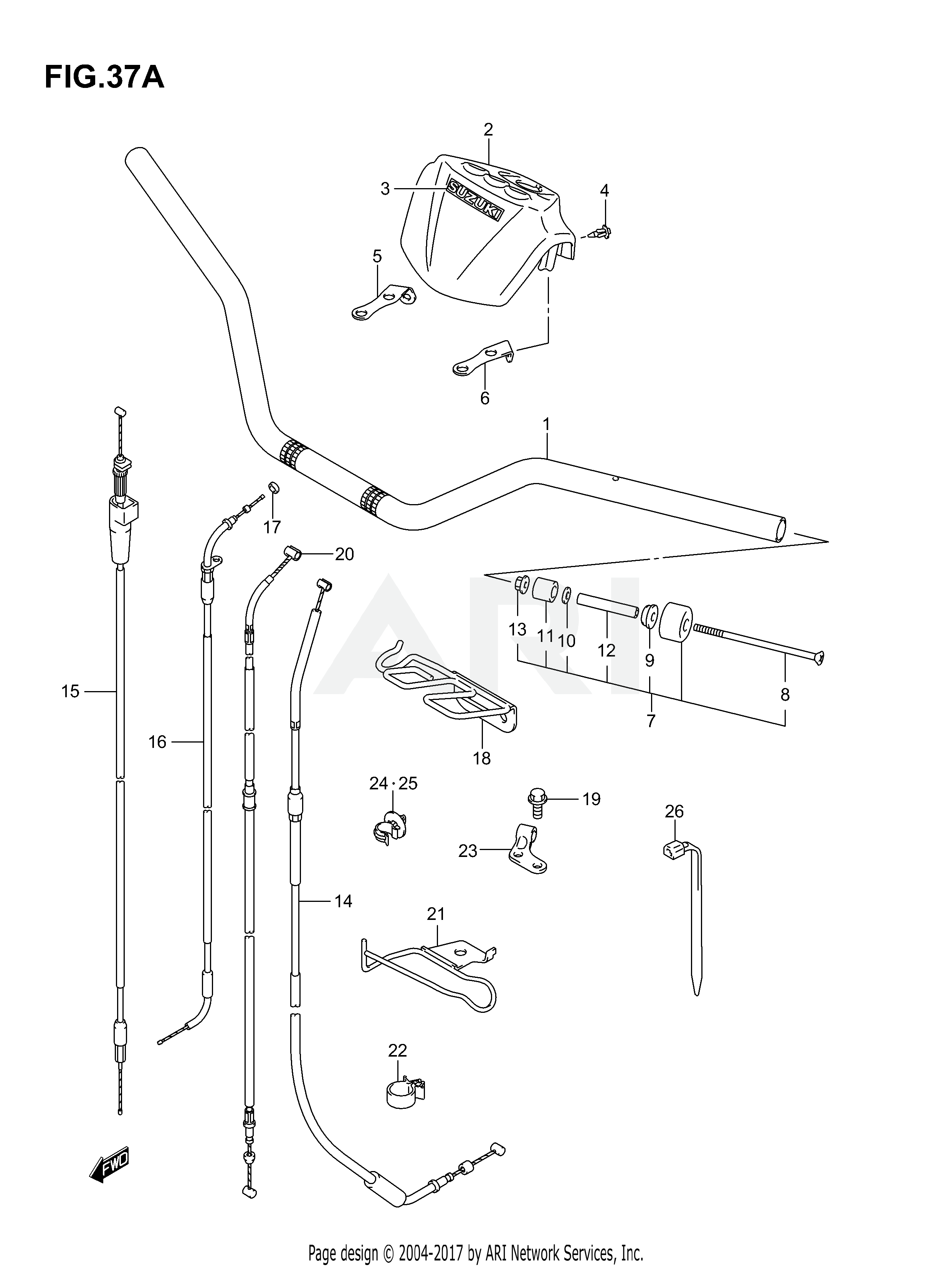 HANDLEBAR (MODEL K5/K6/K7)