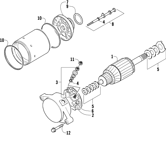 STARTER MOTOR ASSEMBLY