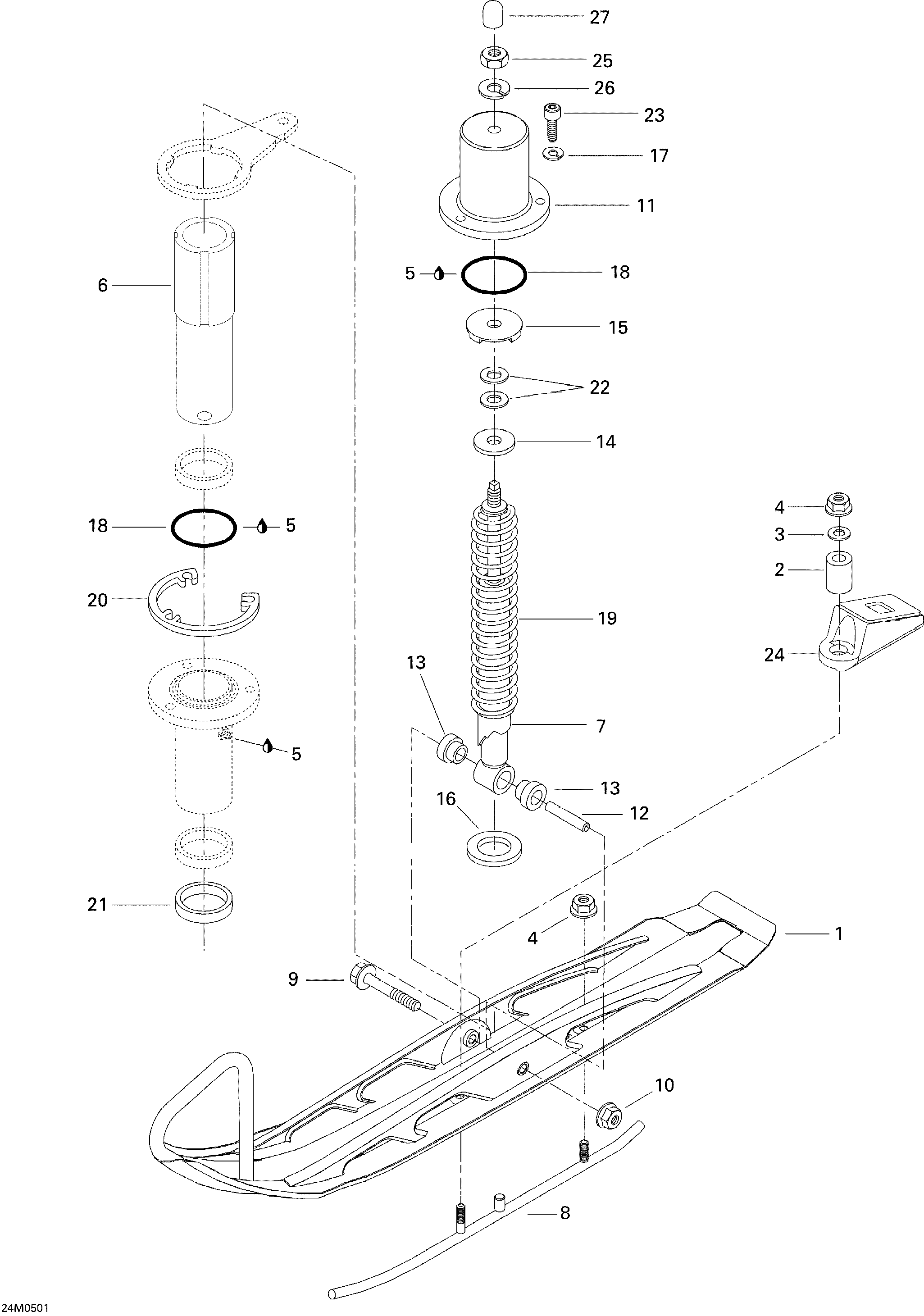 Front Suspension And Ski