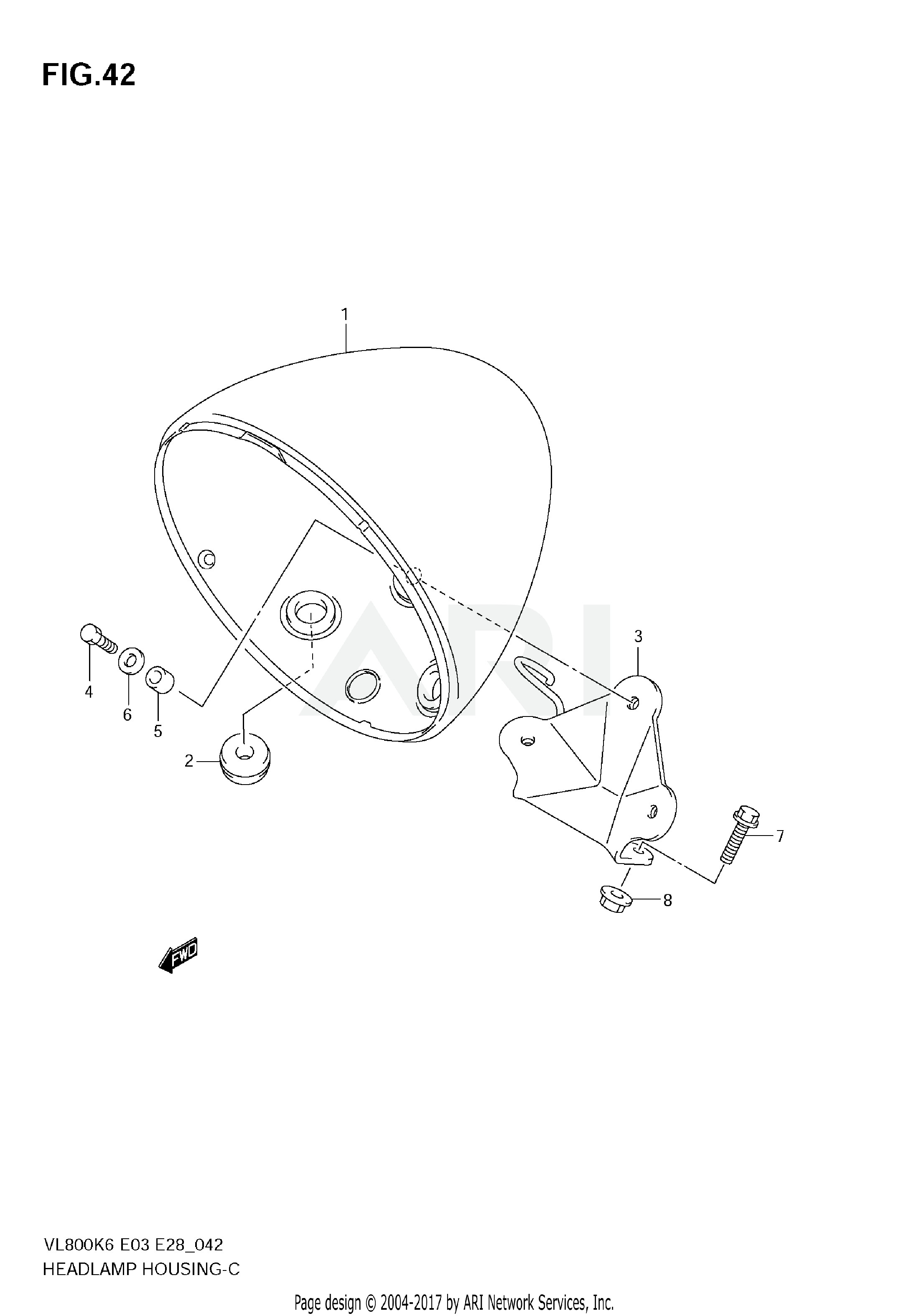 HEADLAMP HOUSING