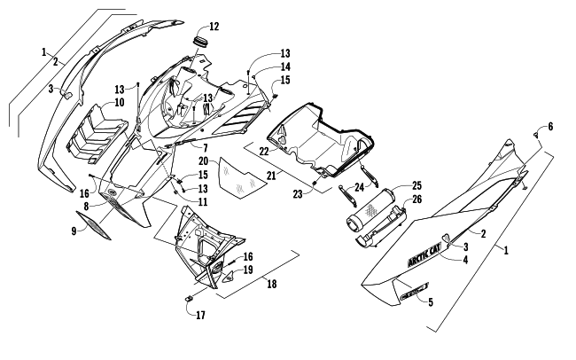 HOOD AND AIR INTAKE ASSEMBLY