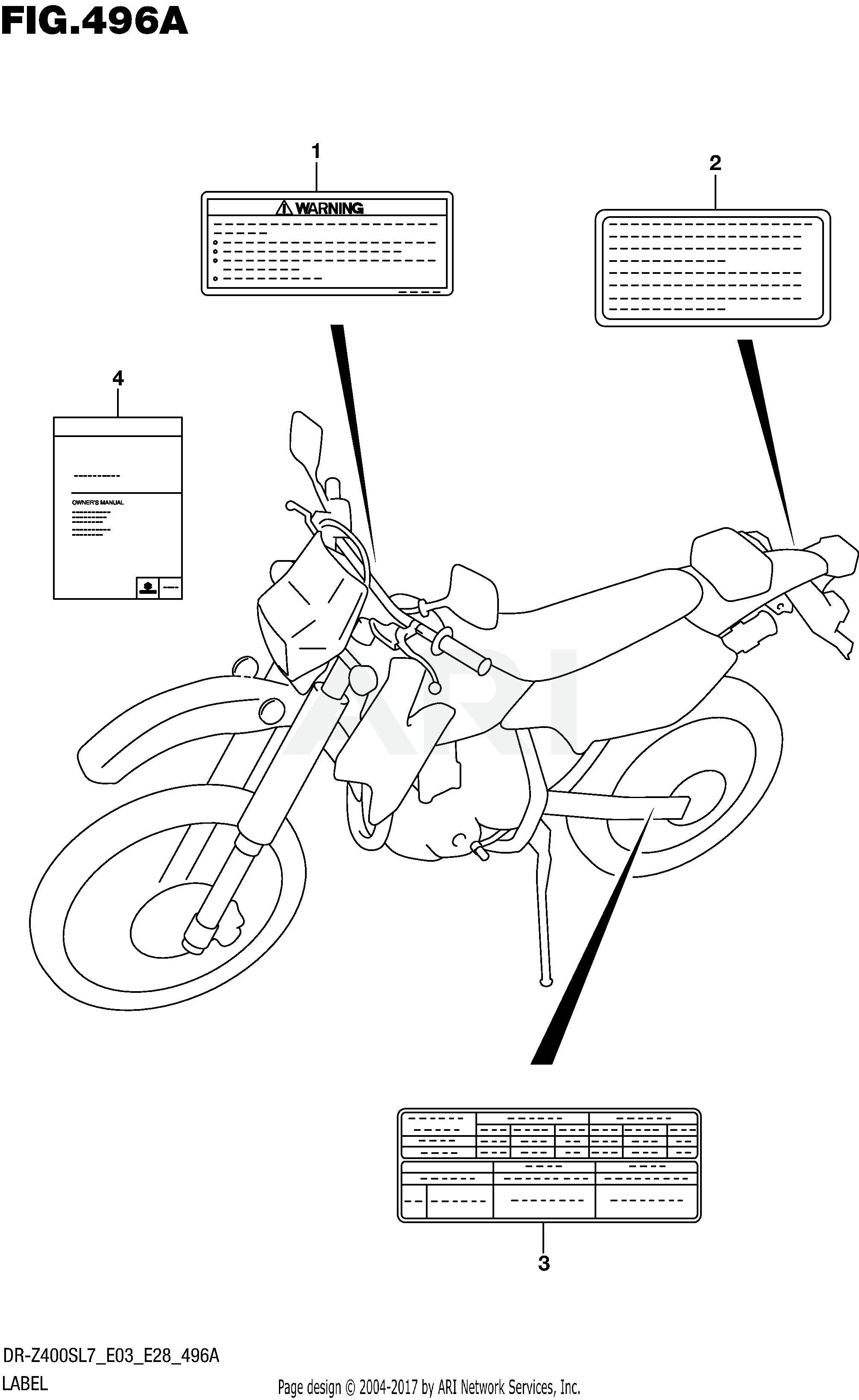 LABEL (DR-Z400SL7 E03)