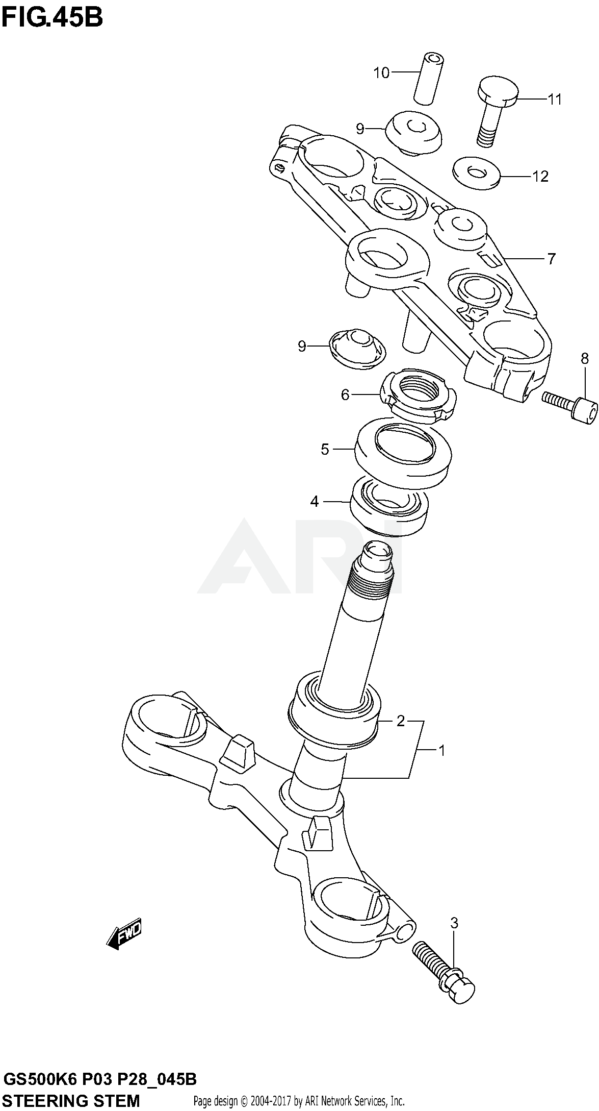 STEERING STEM (GS500FK4/K5/K6)