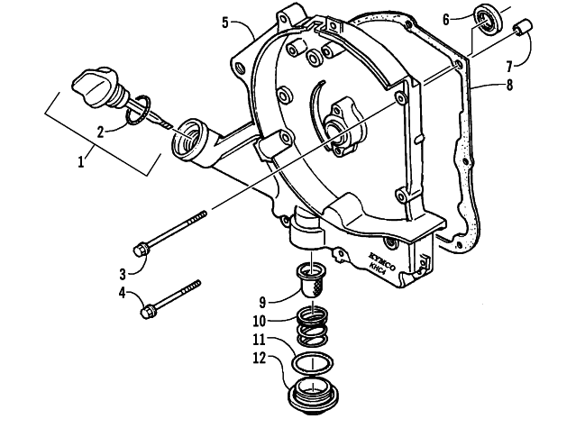 CRANKCASE COVER ASSEMBLY