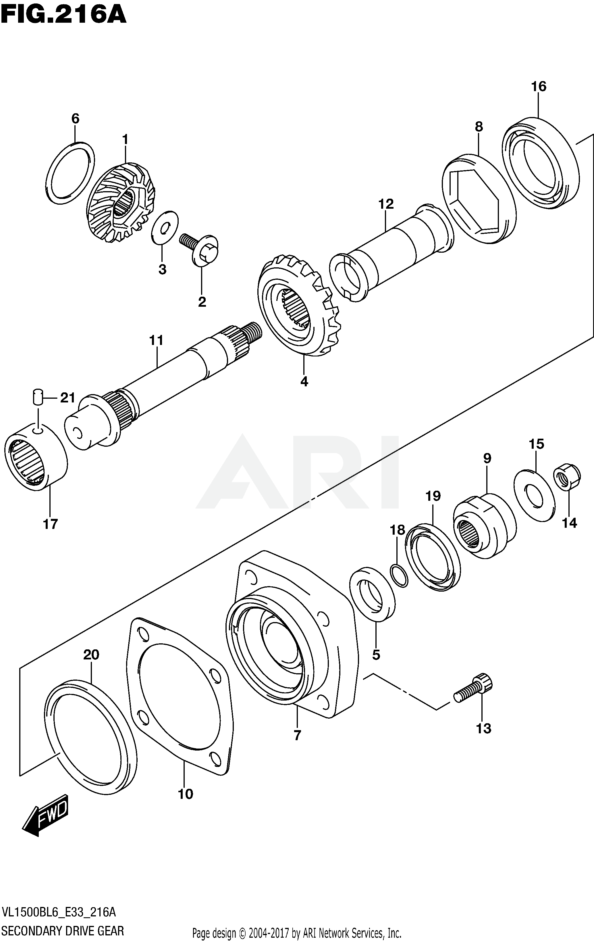 SECONDARY DRIVE GEAR