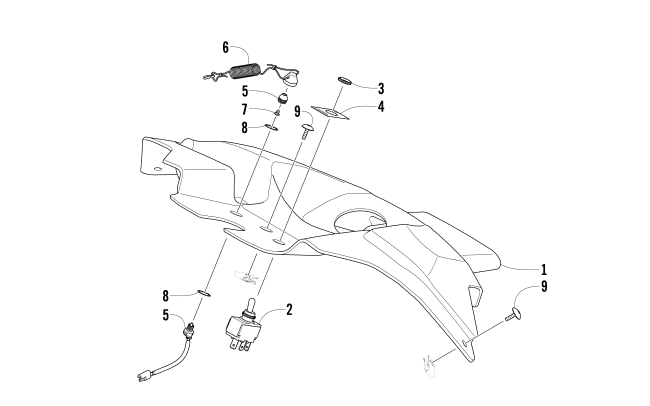 CONSOLE AND SWITCH ASSEMBLY